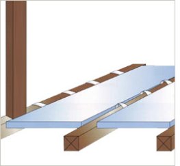 ネダレス工法用 床断熱材「ネダレスパタパタ」概略図