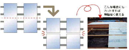 ネダレス工法用 床断熱材「ネダレスパタパタ」は施工が簡単