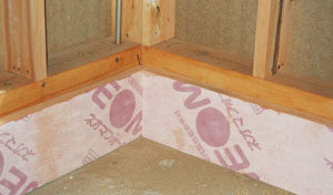 フェノールフォーム素材高断熱ボード住宅用外断熱建材「ネオマフォーム」基礎断熱工法一般部施工例１