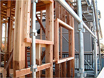 ネオマフォーム外張り断熱施工&rarr;開口部のふかし材