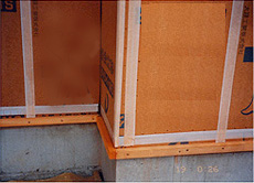 ネオマフォーム外張り断熱施工&rarr;横桟の用意３