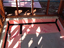 ネオマフォーム外張り断熱施工&rarr;床・基礎の気密と断熱３