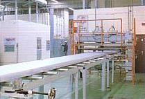 押出し法ポリスチレンフォーム「スタイロフォームIB･B2･EK･エースⅡ」生産の様子