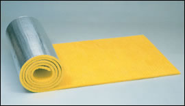 グラスウール保温材「グラスロン波型保温板」