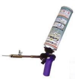 ウレタンフォームエアゾール式1液型現場簡易発泡タイプGSメタルジャンボにGSメタルガン装着図