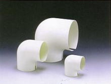 樹脂系保温・保冷工事外装材および冷媒管外装材　エルボカバー　タイルメント　「ファインＪエルボＳ」