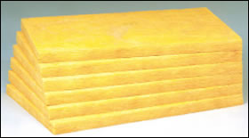 グラスウール吸音断熱材「グラスロンウール（ボード）」