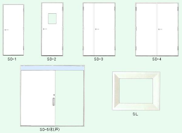 ソフトカーム鋼製放射線防護扉・覗窓写真　防音材・制振材　放射線防御材料としてお使いください。